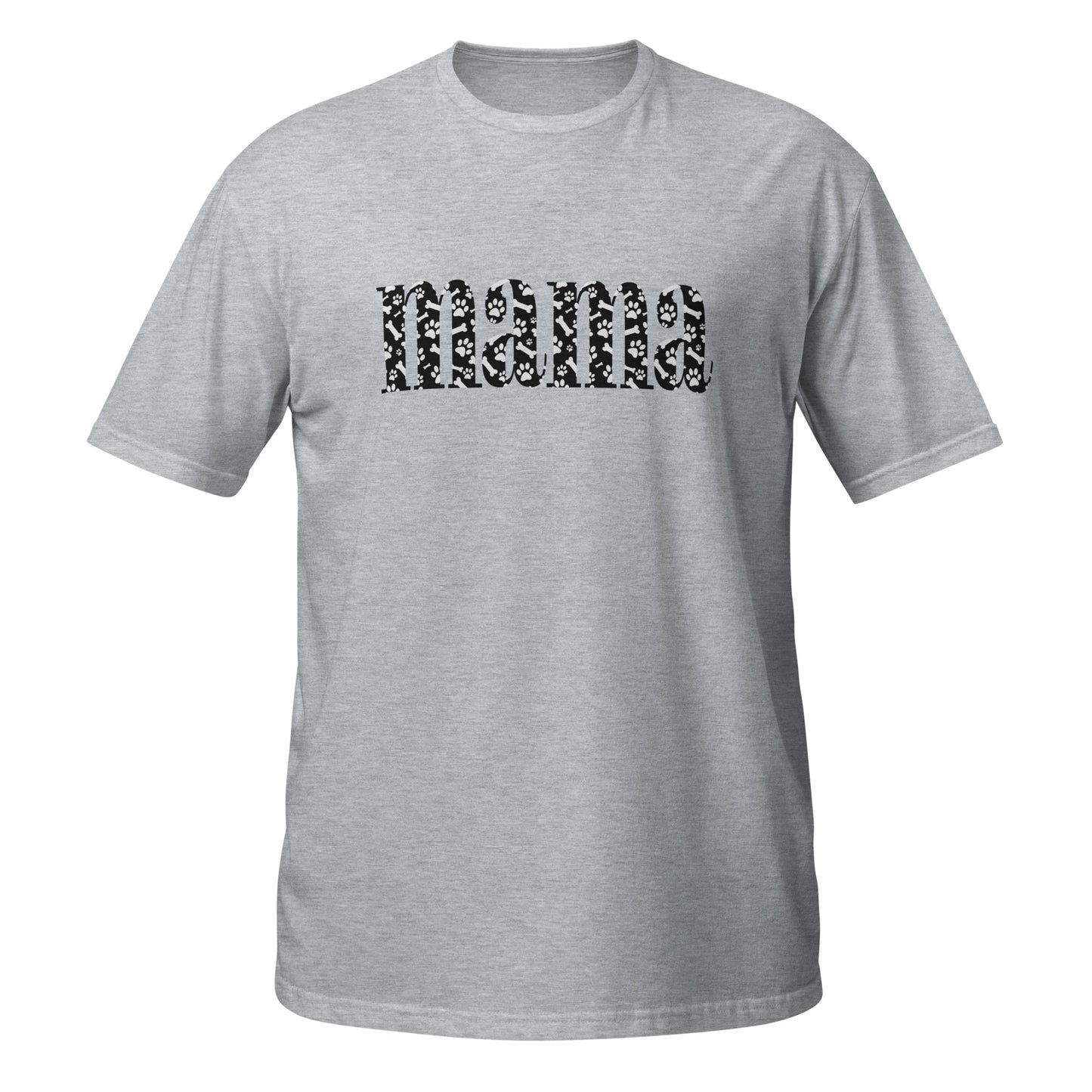 Dog Mama Paw Print - Short-Sleeve Unisex T-Shirt