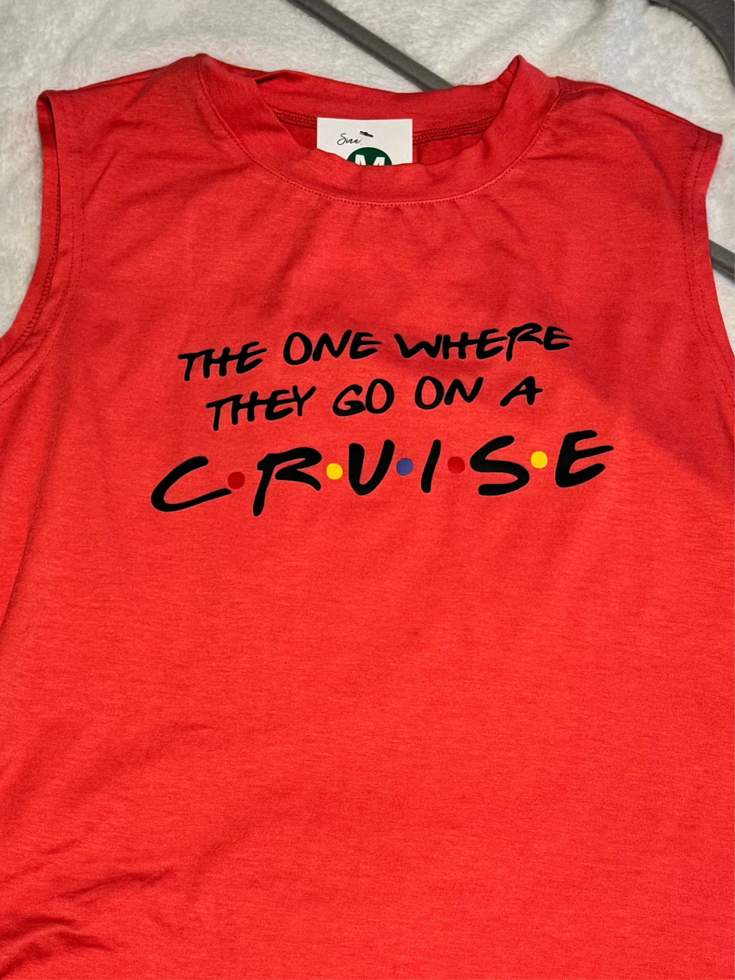 Crew Neck Tank Top - The One Where They Go On A Cruise