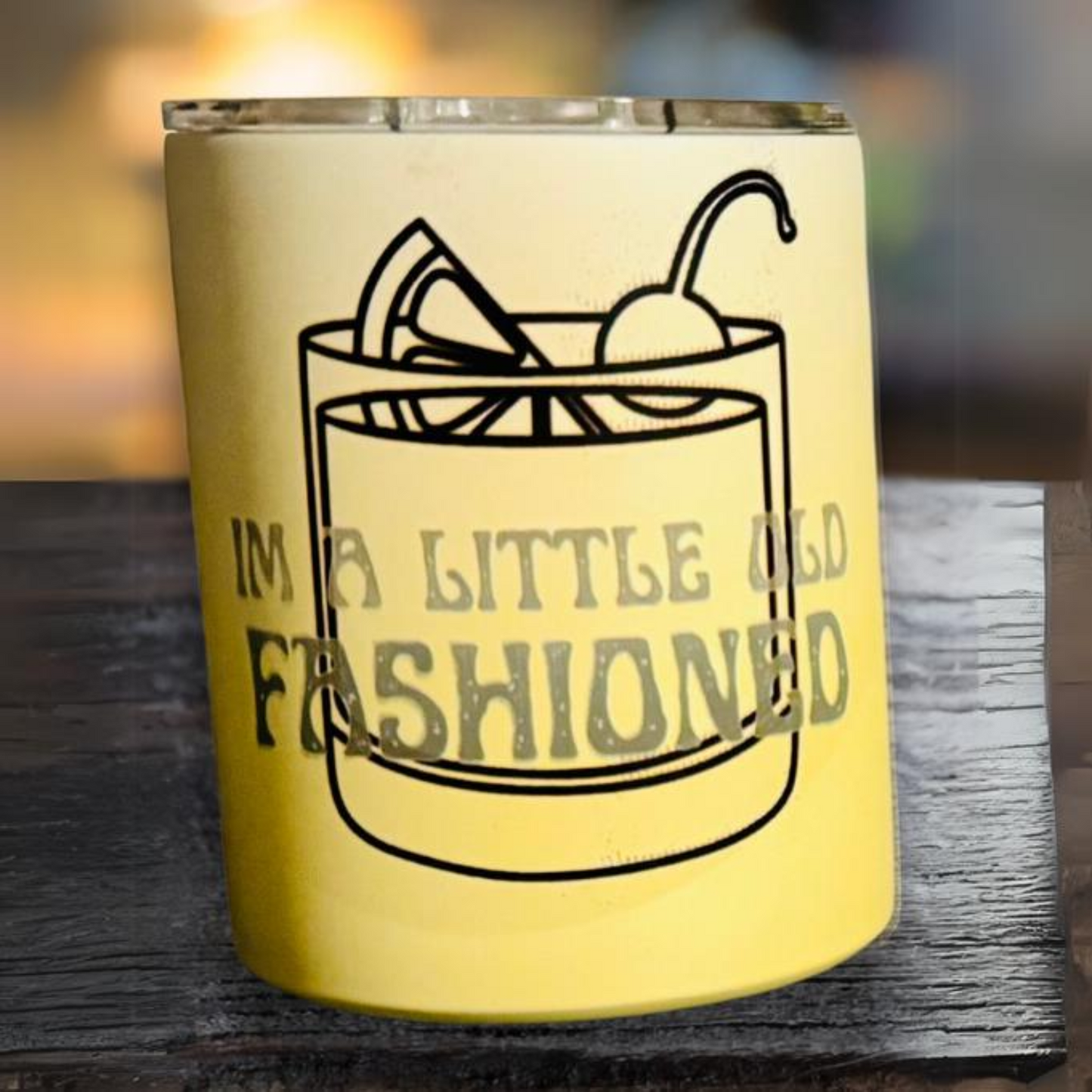 Ombre Low Ball Tumbler - Yellow - 10oz