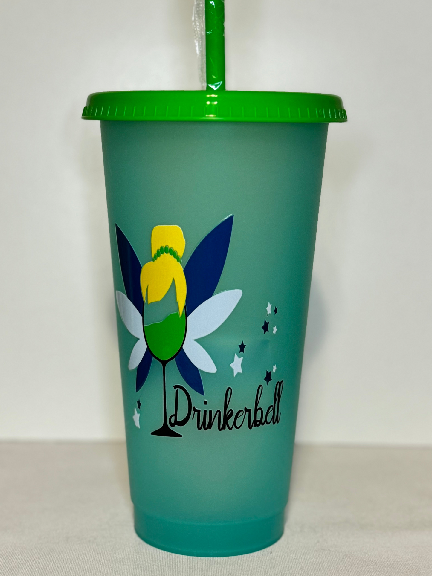 Princess Cold Beverage Tumbler - 24oz with lid and straw