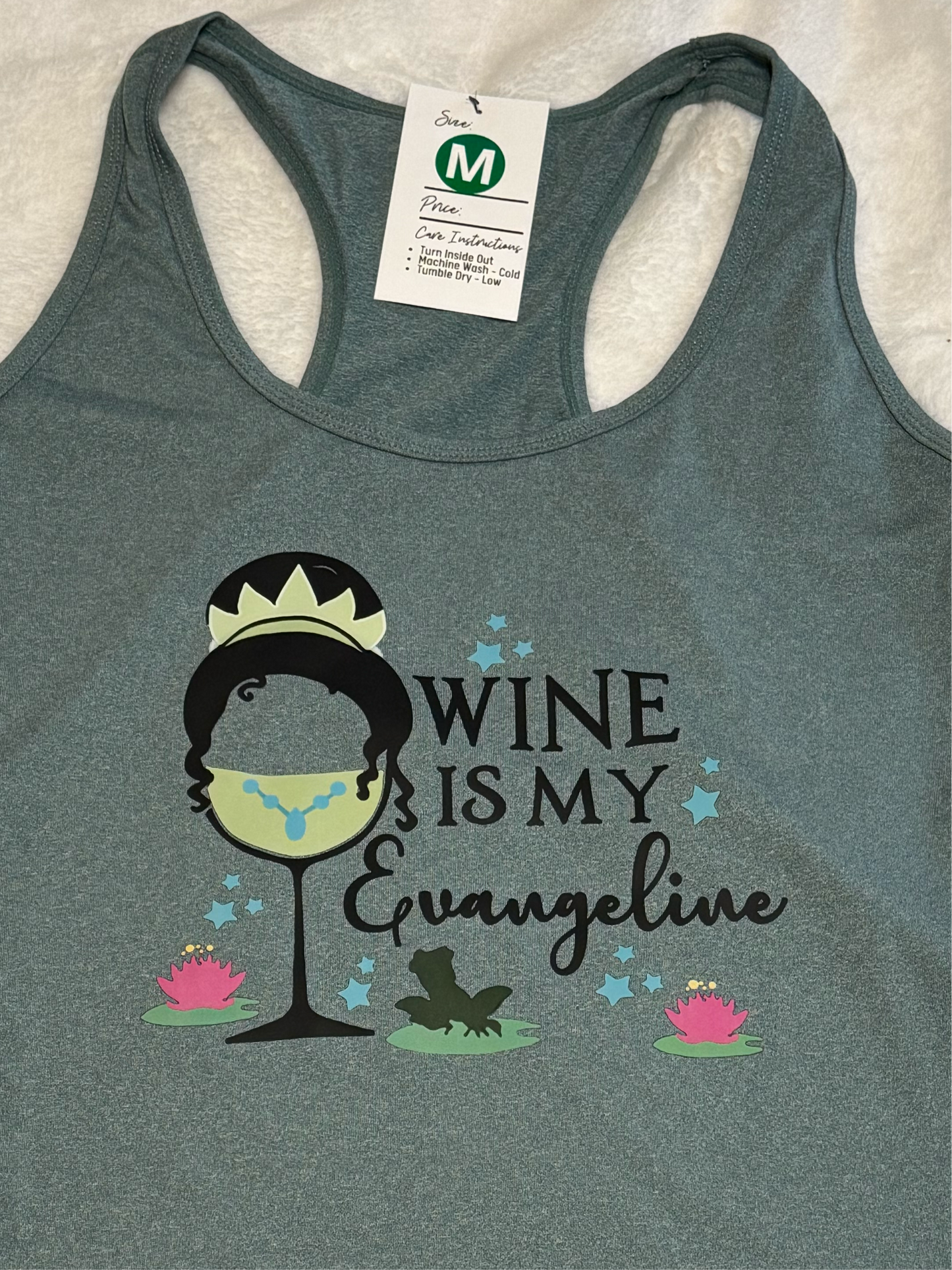 Athletic Tank - Wine is My Evangeline
