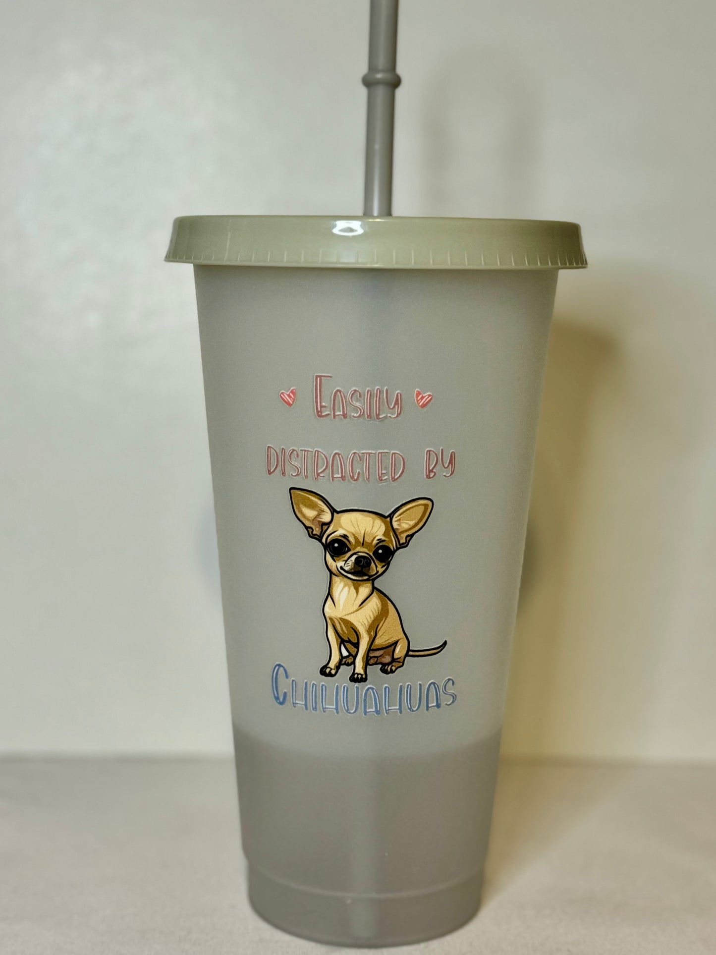 Dogs, Dogs, Dogs - 24oz Cold Beverage Tumbler with Lid and Straw