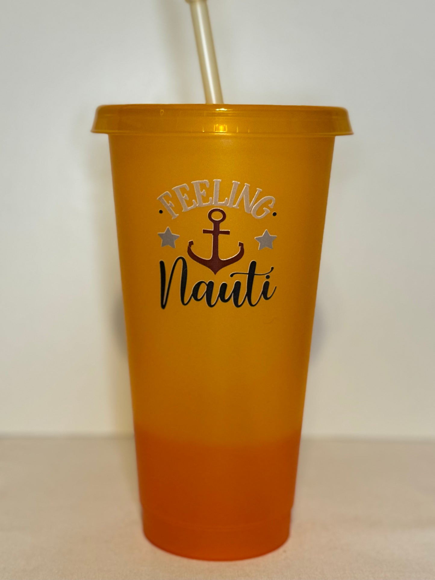 Feeling Salty - 24oz Plastic Tumblers with Lid and Straw