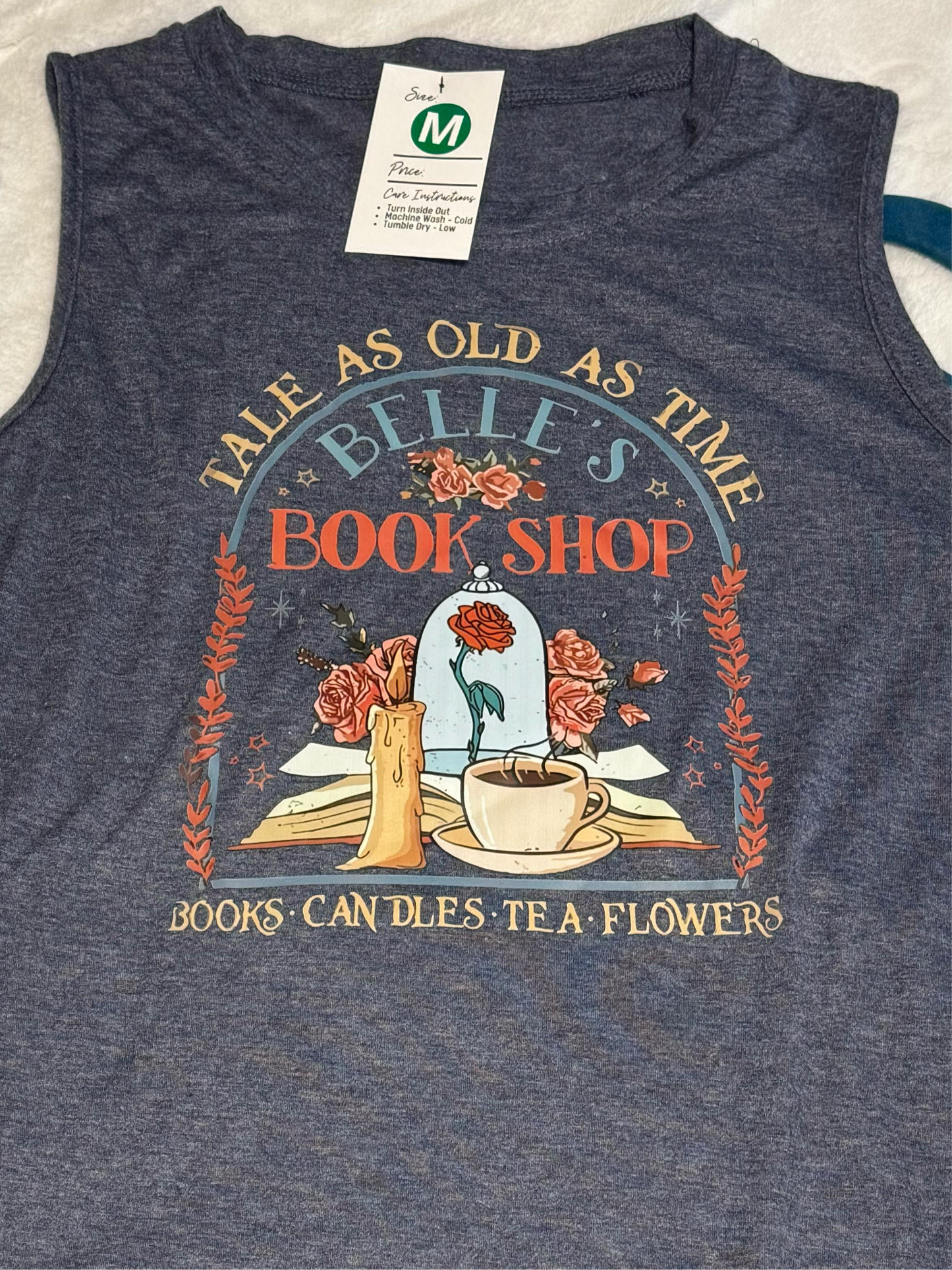 Crew Neck Tank - Book Shop
