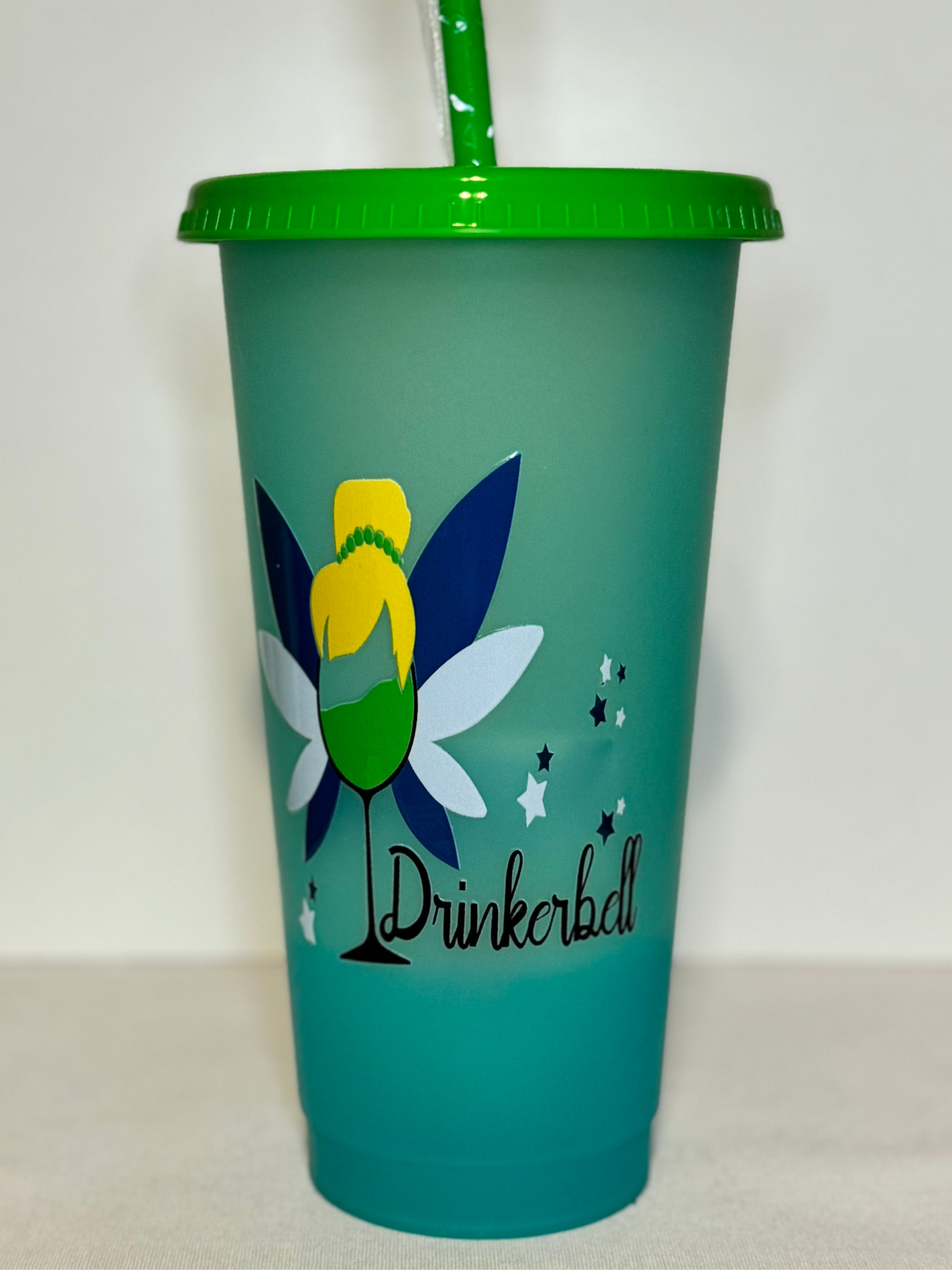 Princess Cold Beverage Tumbler - 24oz with lid and straw