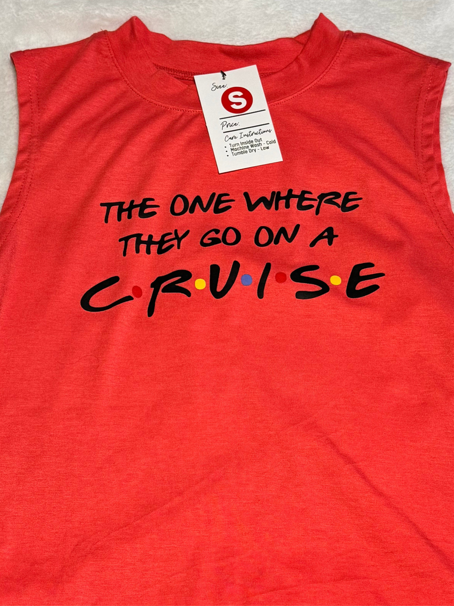 Crew Neck Tank Top - The One Where They Go On A Cruise