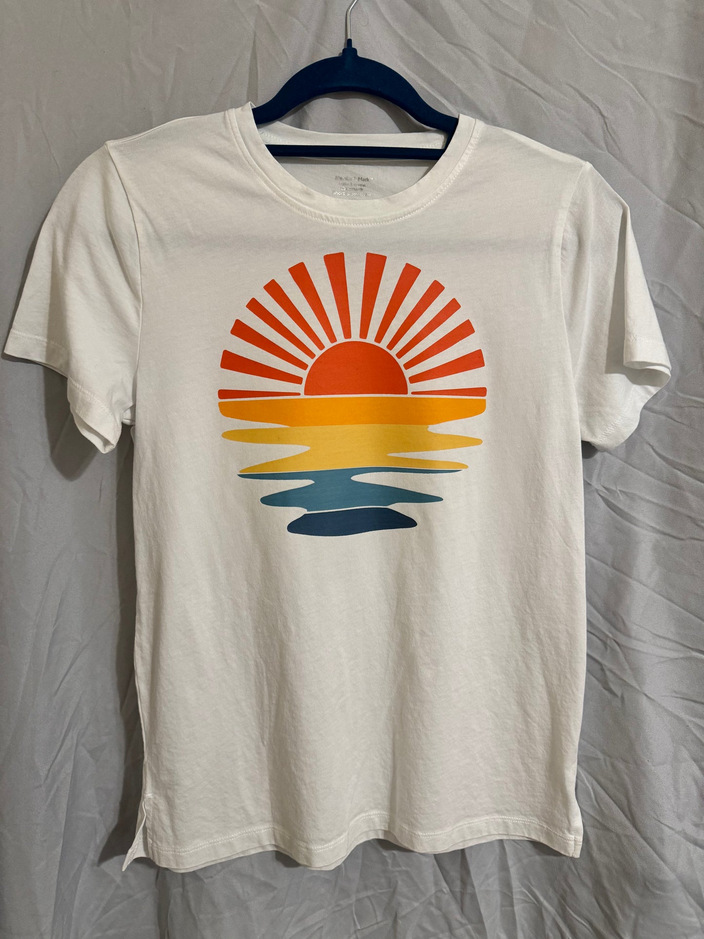 Rainbow Sunset - Ladies Crew Neck Shirt