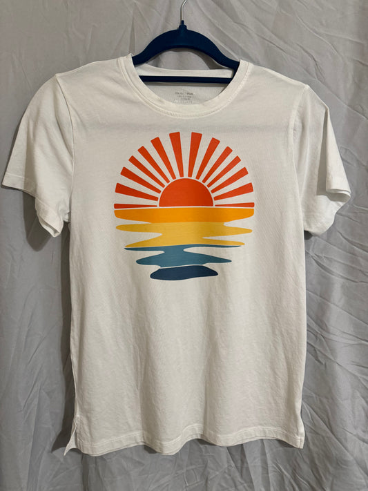 Rainbow Sunset - Ladies Crew Neck Shirt