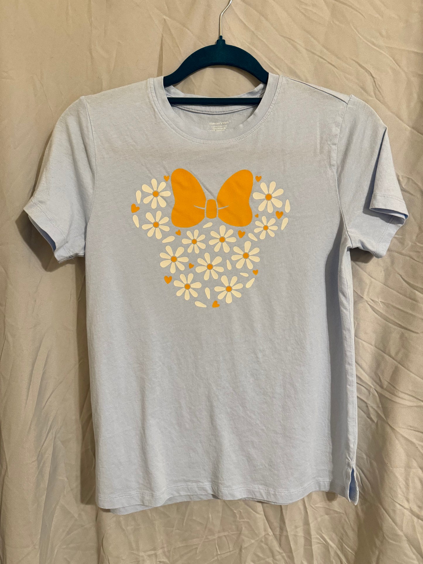 Floral Mouse - Ladies Crew Neck Shirt