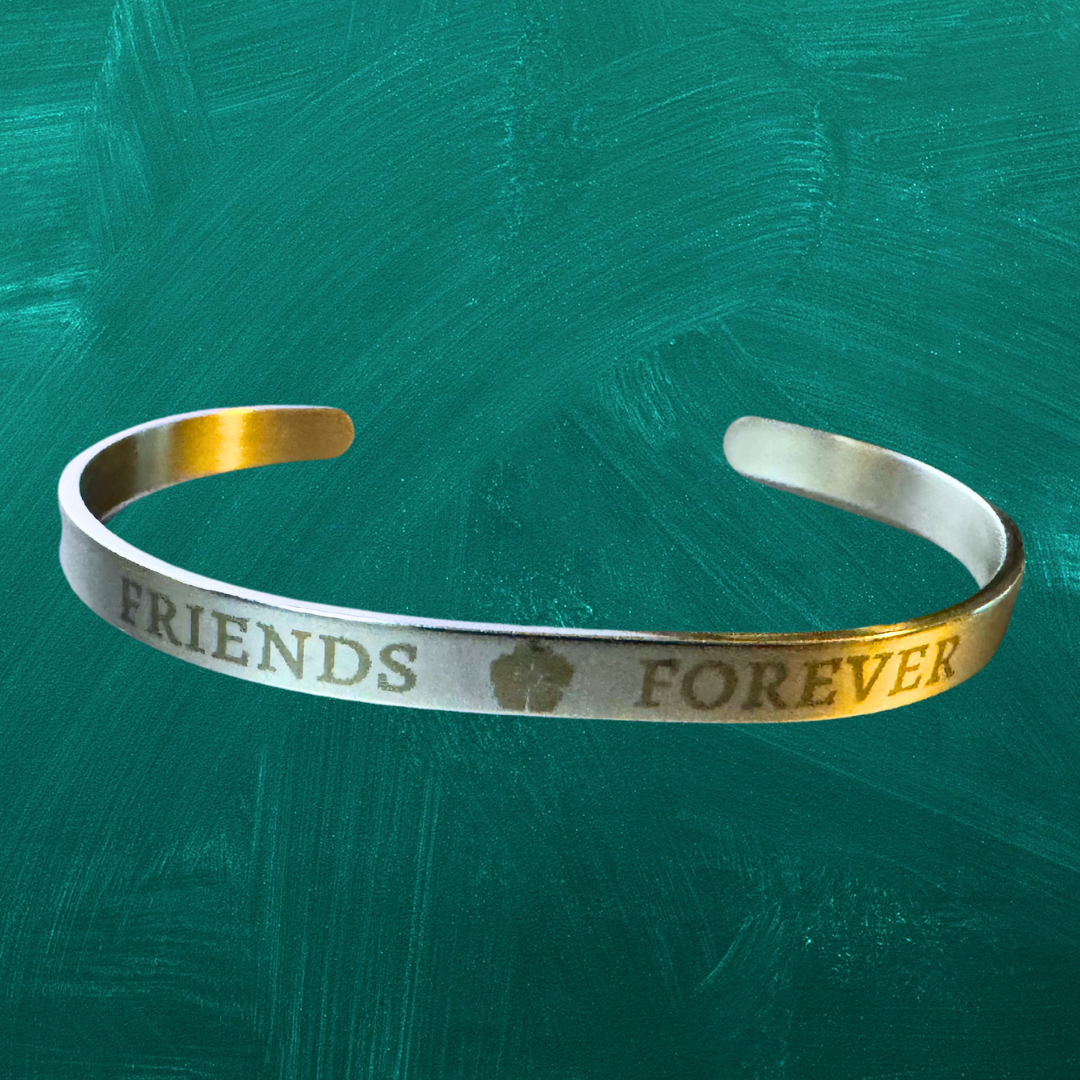 Stainless Steel Cuff Bracelet - Laser Engraved