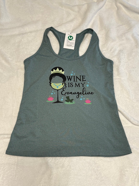 Athletic Tank - Wine is My Evangeline