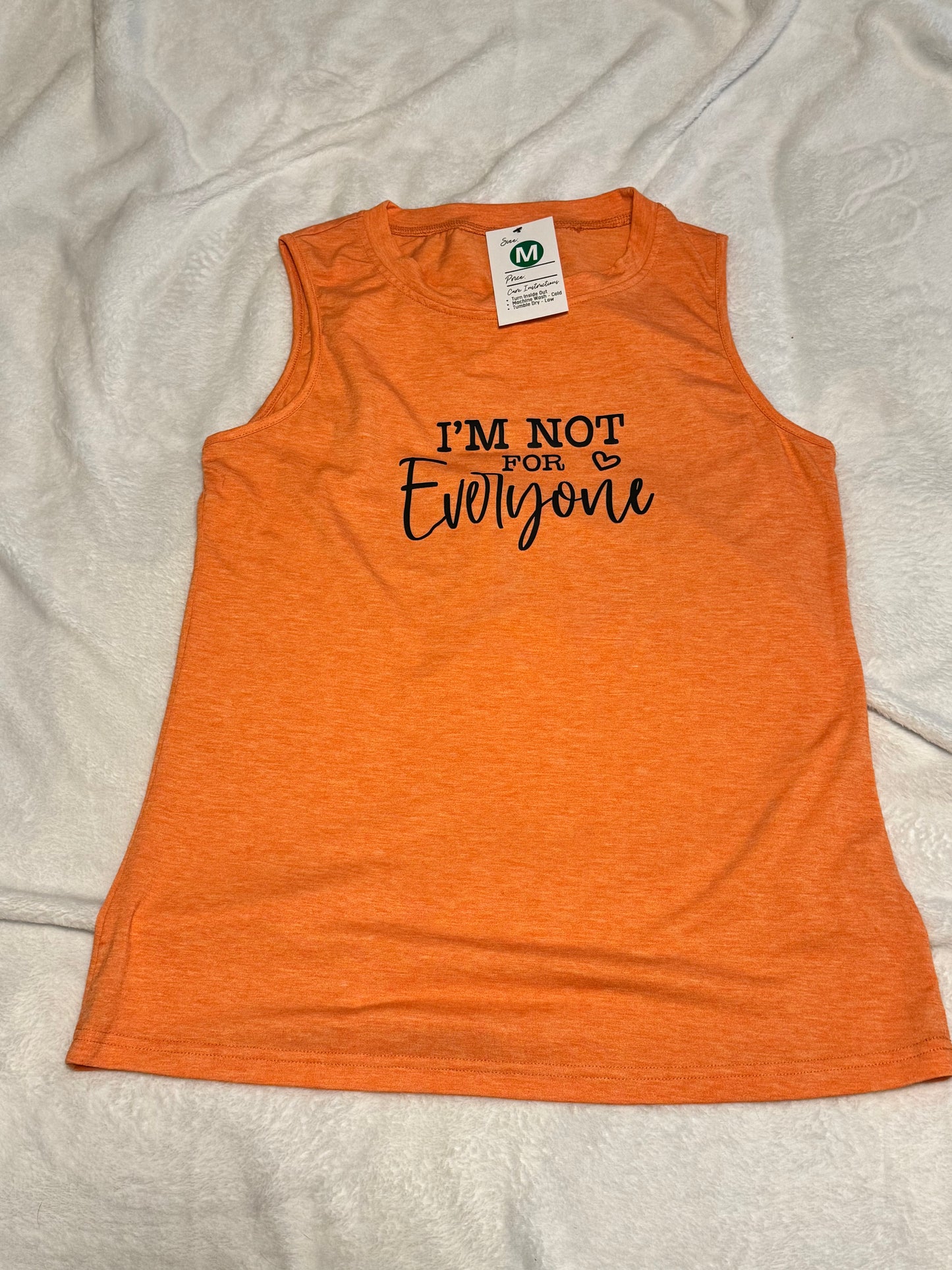 Crew Neck Tank - Not For Everyone