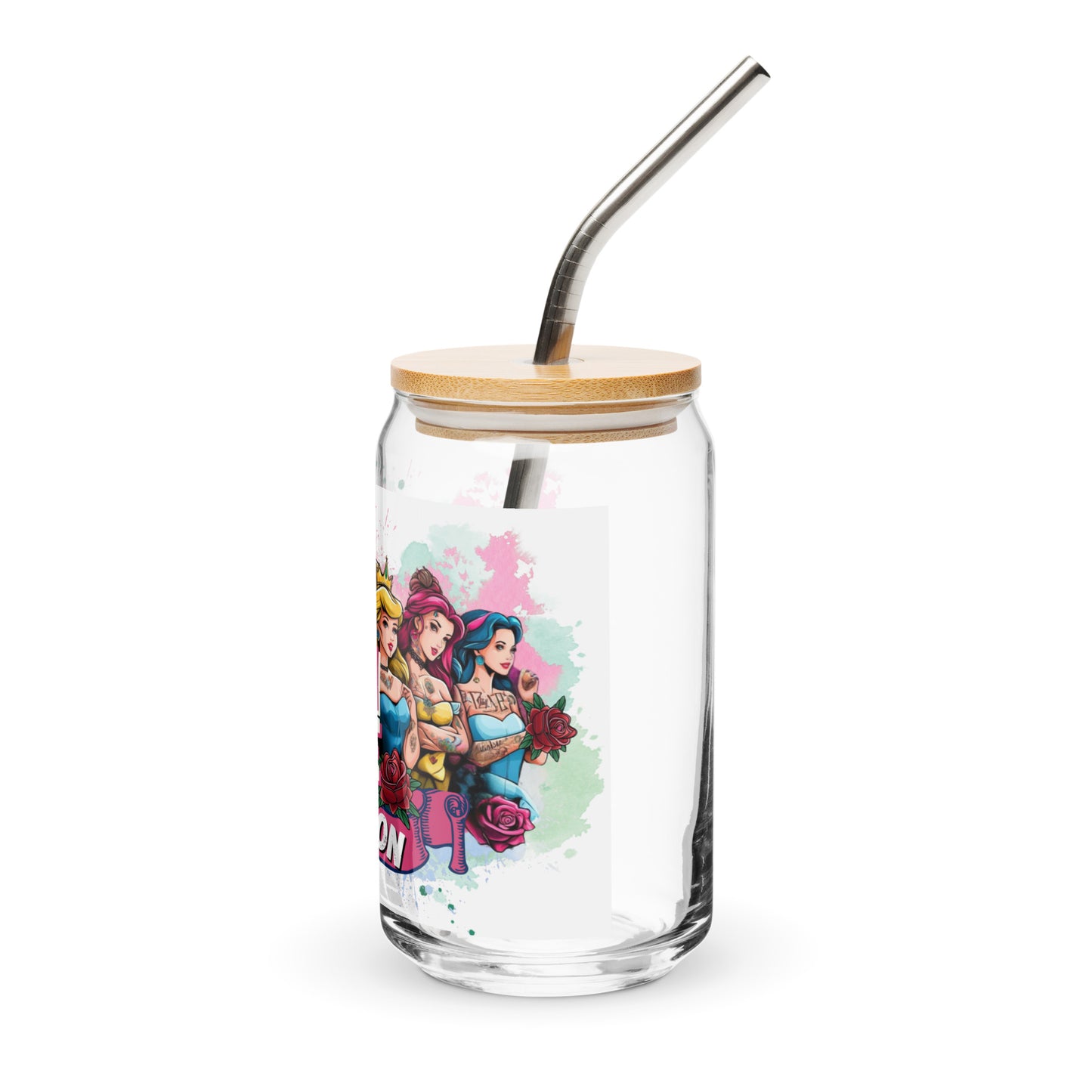 Join The Rebellion Princess - Can-shaped glass