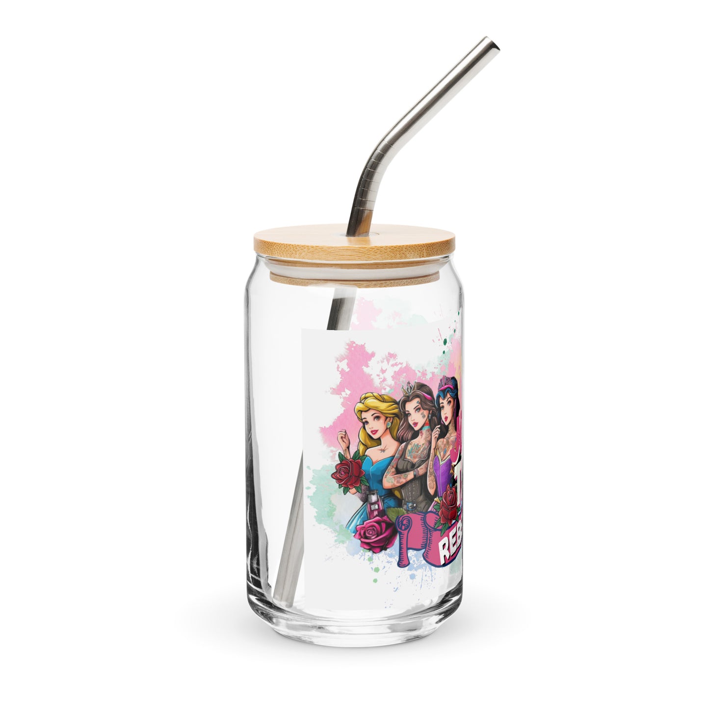 Join The Rebellion Princess - Can-shaped glass