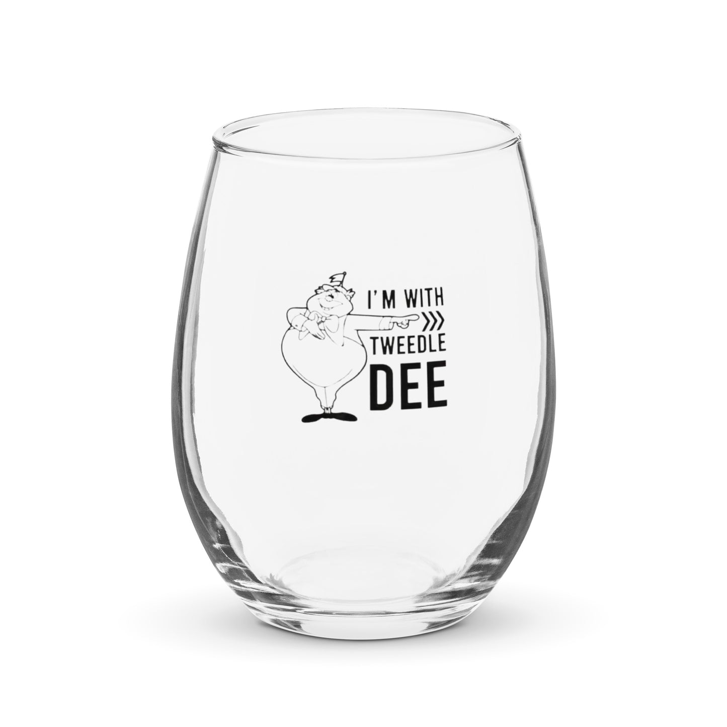 Tweedle Dee - Stemless wine glass