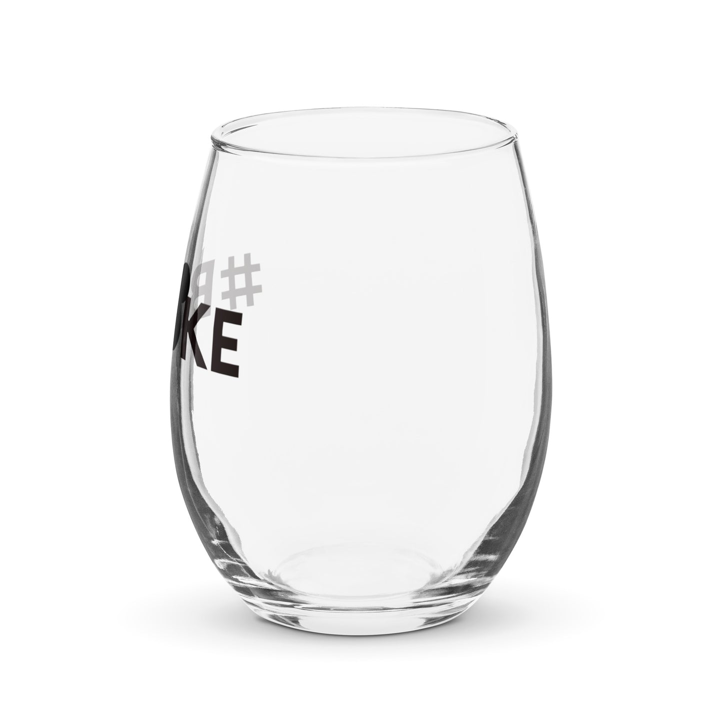 Broke - Stemless wine glass