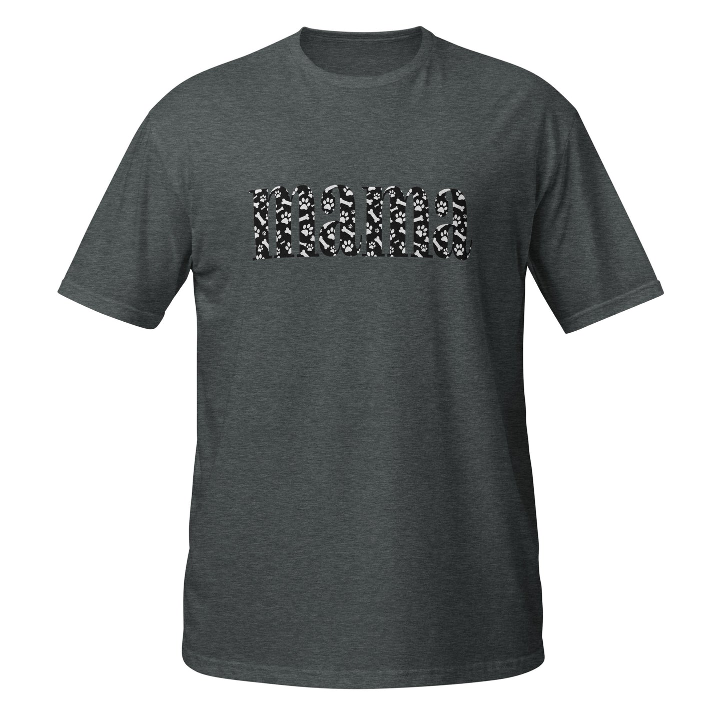 Dog Mama Paw Print - Short-Sleeve Unisex T-Shirt