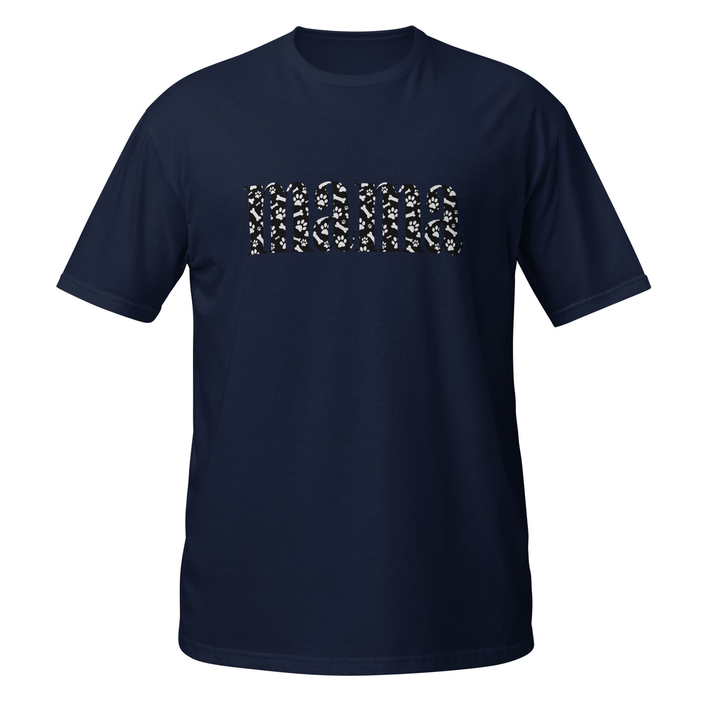Dog Mama Paw Print - Short-Sleeve Unisex T-Shirt