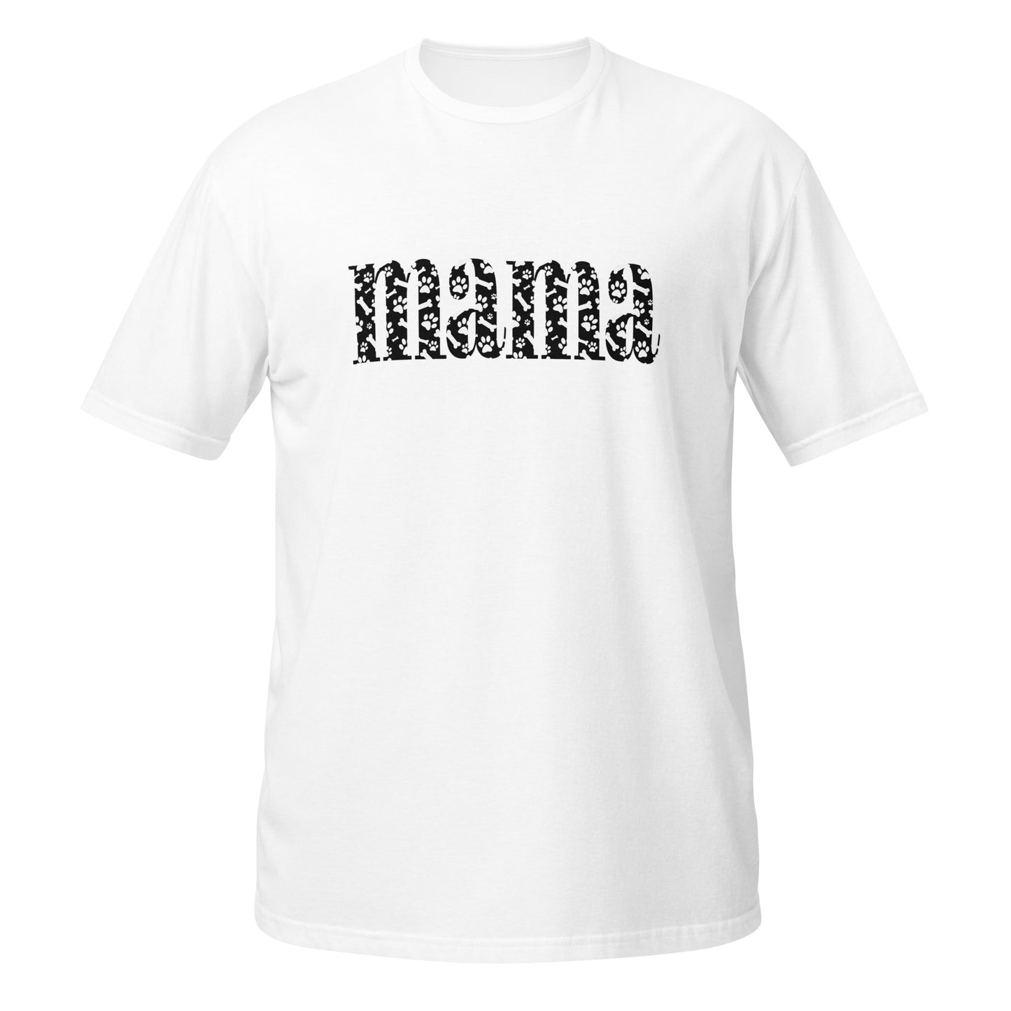 Dog Mama Paw Print - Short-Sleeve Unisex T-Shirt