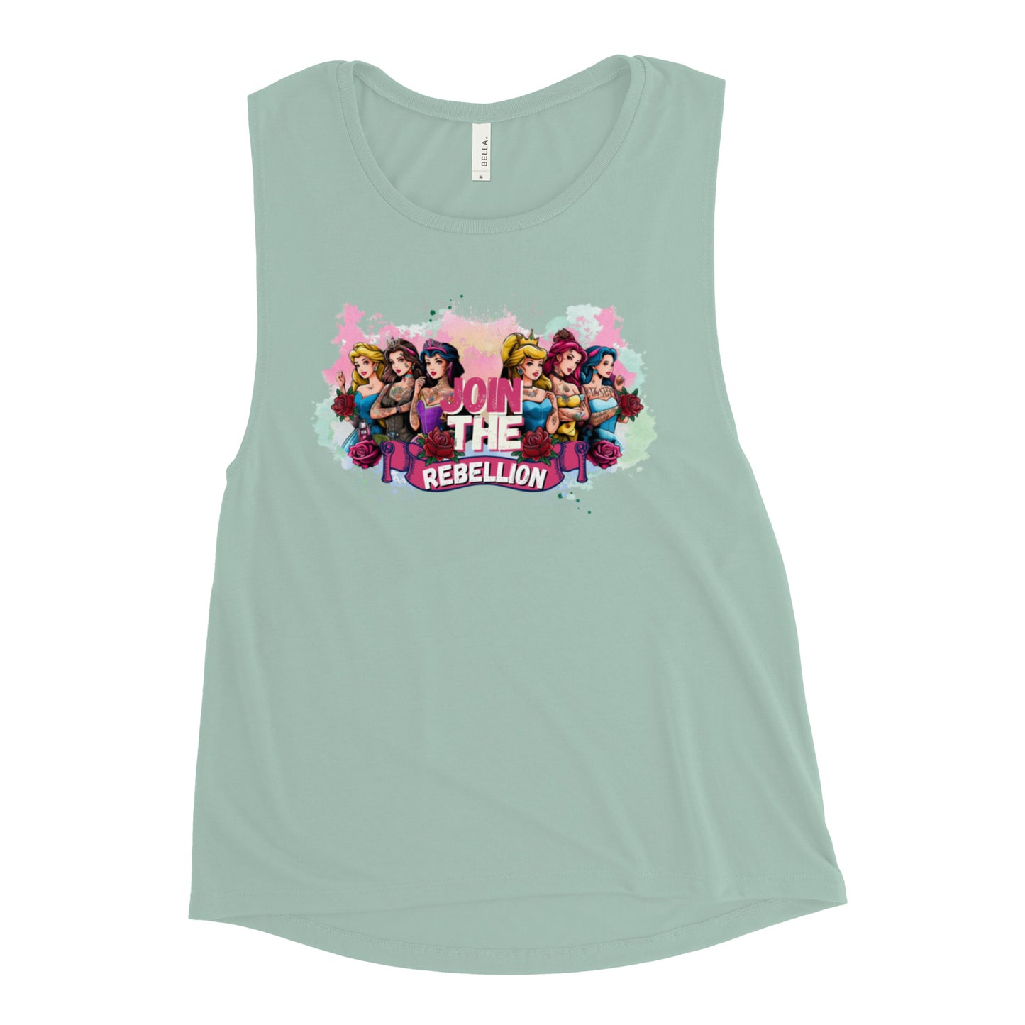 Join The Rebellion Princess -  Ladies’ Muscle Tank