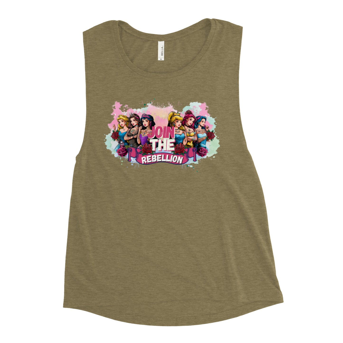 Join The Rebellion Princess -  Ladies’ Muscle Tank